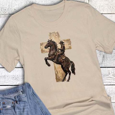 Western Faith Leopard Cowboy Cross