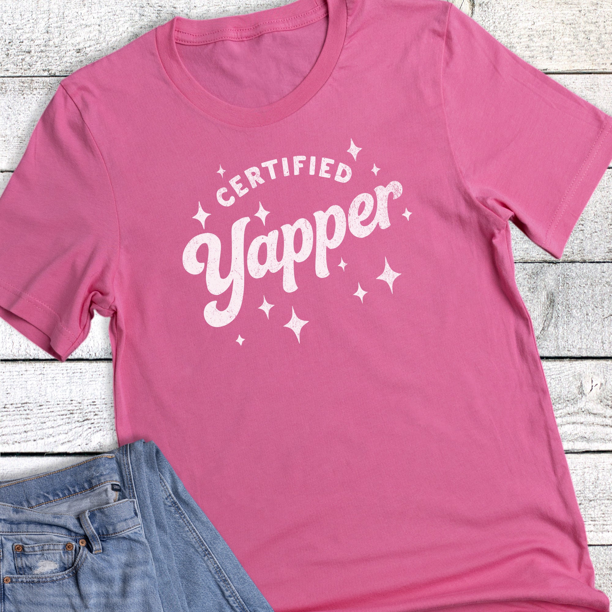 Funny Retro Certified Yapper Graphic Tee