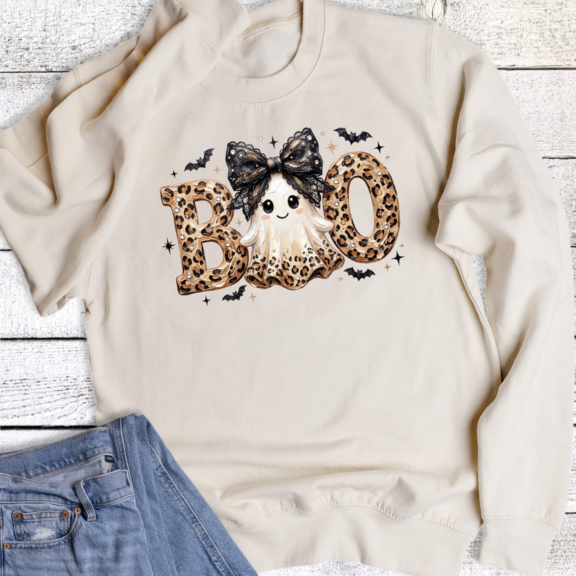 Halloween Boo Ghost Sweatshirt