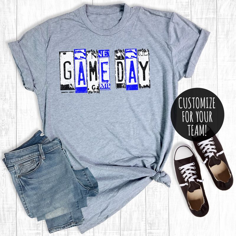 Custom Game Day License Light Grey