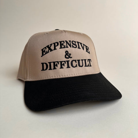 Funny Expensive & Difficult Two-Toned Vintage Hat