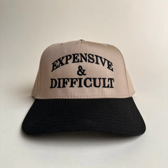 Funny Expensive & Difficult Two-Toned Vintage Hat