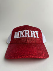 Christmas Merry Two-Toned Vintage Hat