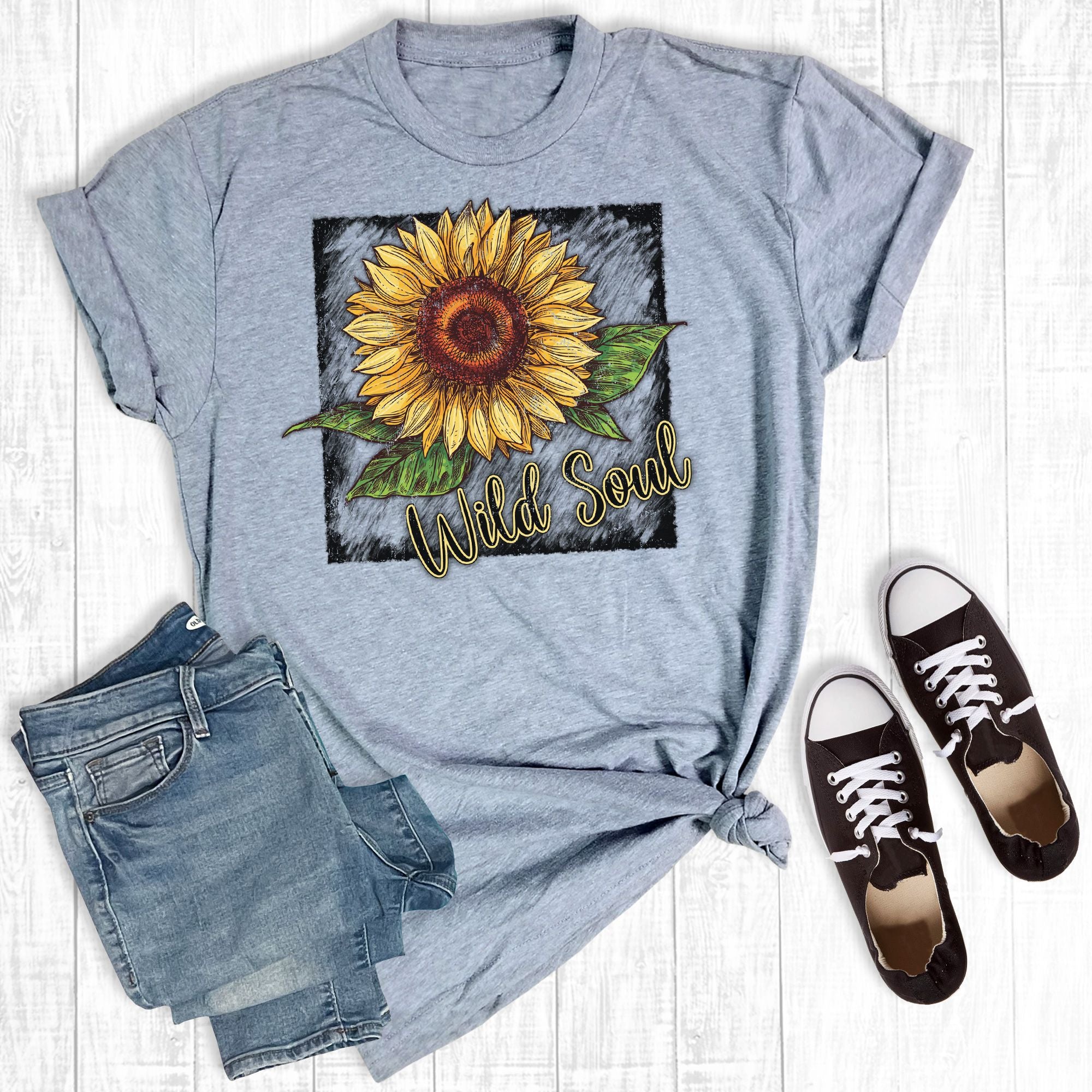 Wild Soul Sunflower Light Grey