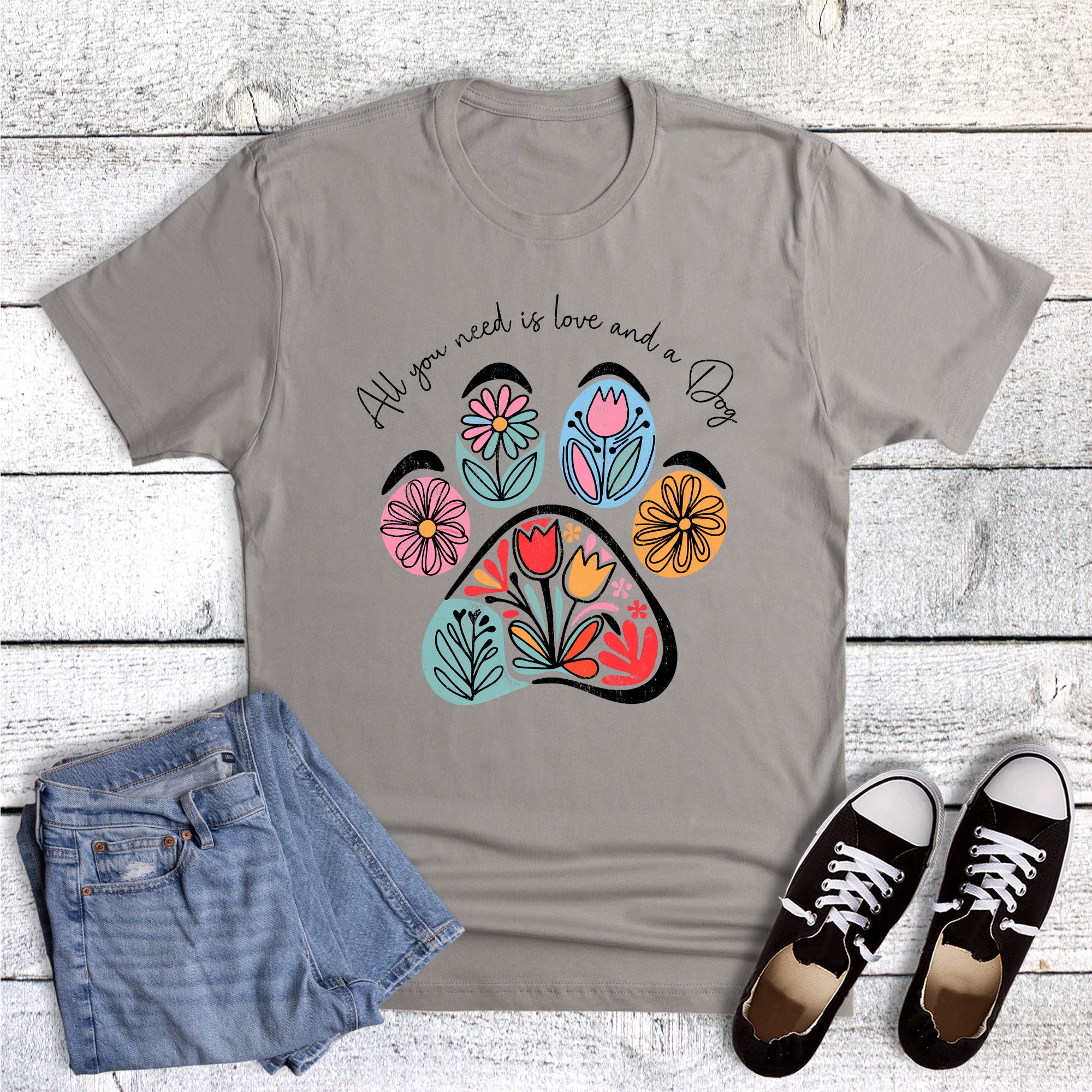 All You Need Is Love And A Dog Graphic Tee
