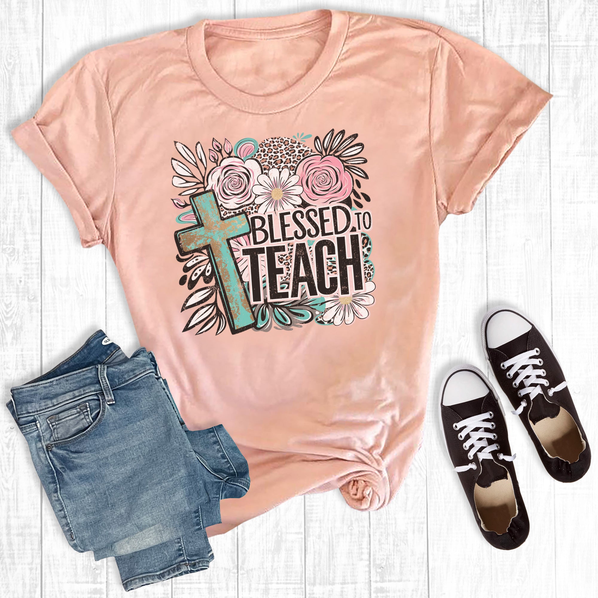 Boho Cross Blessed to Teach