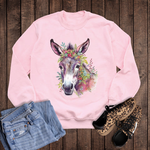 Boho Donkey with Headpiece Sweatshirt