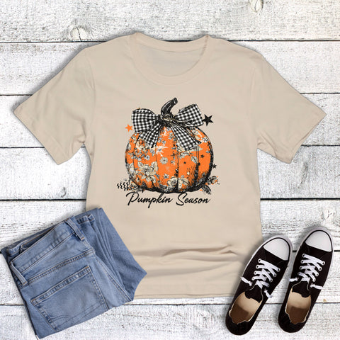 Boho Fall Floral Pumpkin Season