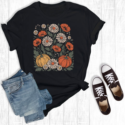 Boho Fall Wildflower Pumpkins