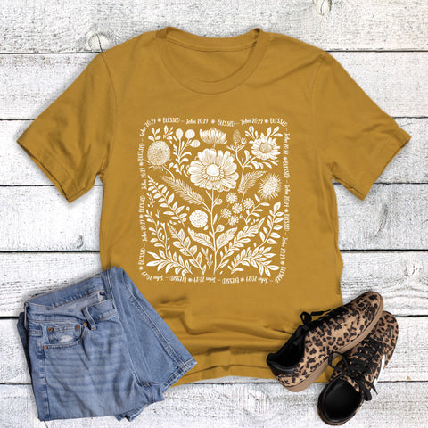 Boho Floral Faith Blessed