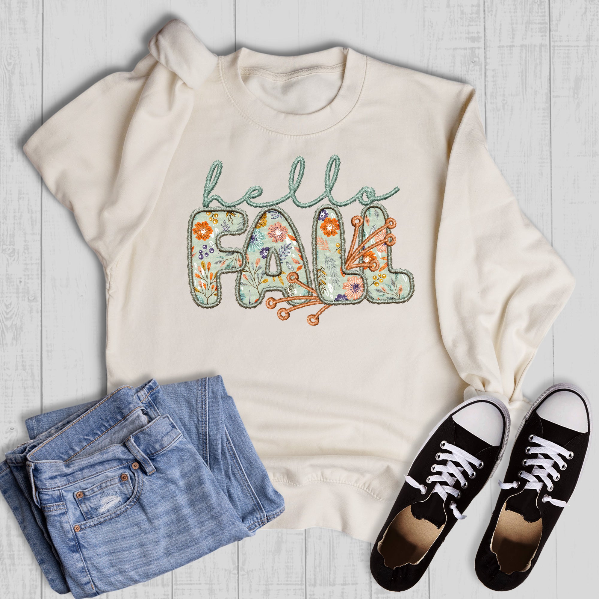 Boho Hello Fall Graphic Sweatshirt