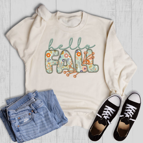 Boho Hello Fall Graphic Sweatshirt
