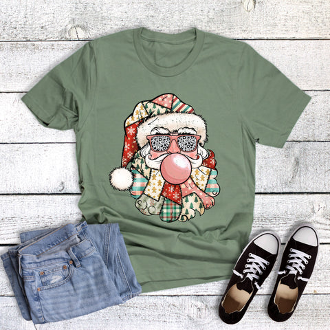 Bubblegum Santa Fabric Rag Beard
