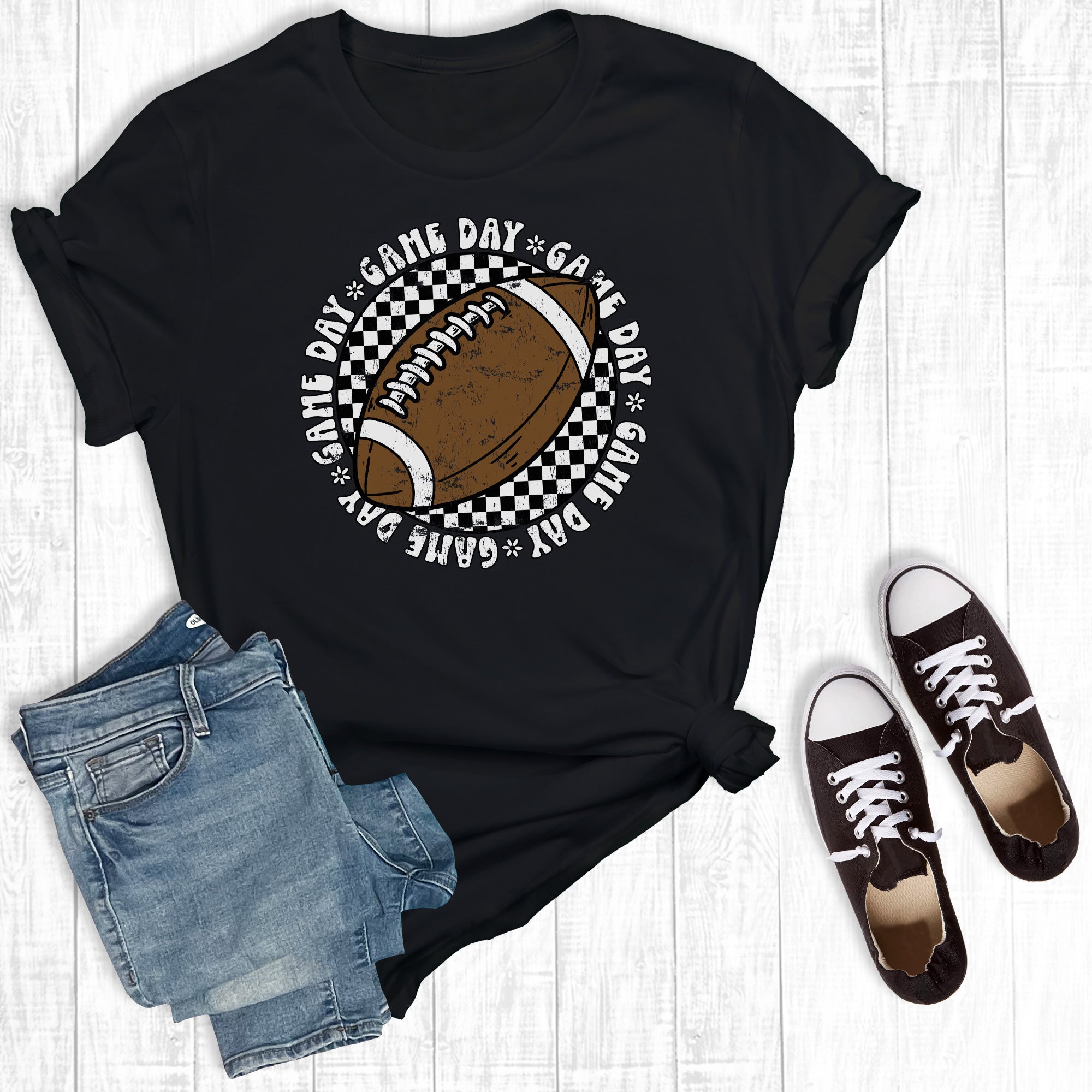 Checkered Game Day Football