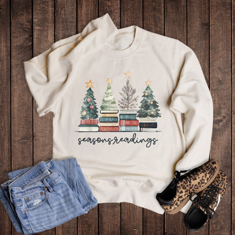 Christmas Books Seasons Readings Sweatshirt