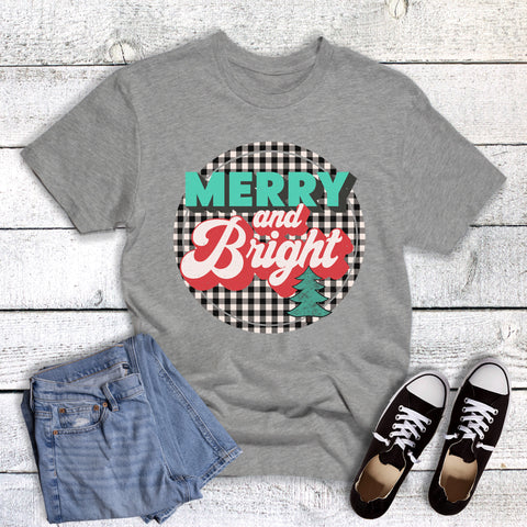 Christmas Check Merry and Bright