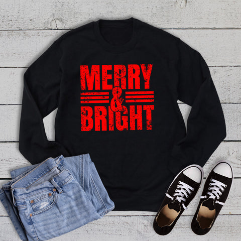 Christmas Merry and Bright Sweatshirt