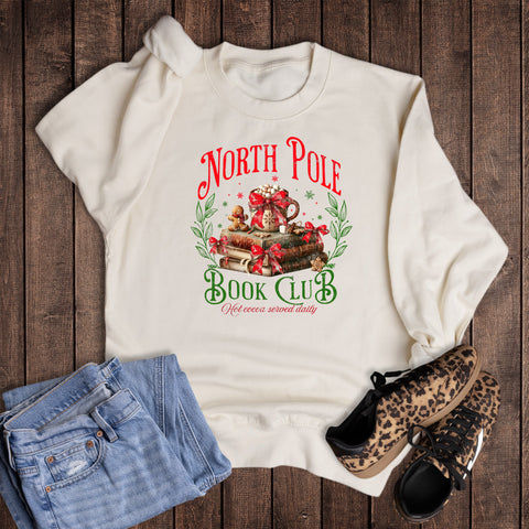 Christmas North Pole Book Club Sweatshirt