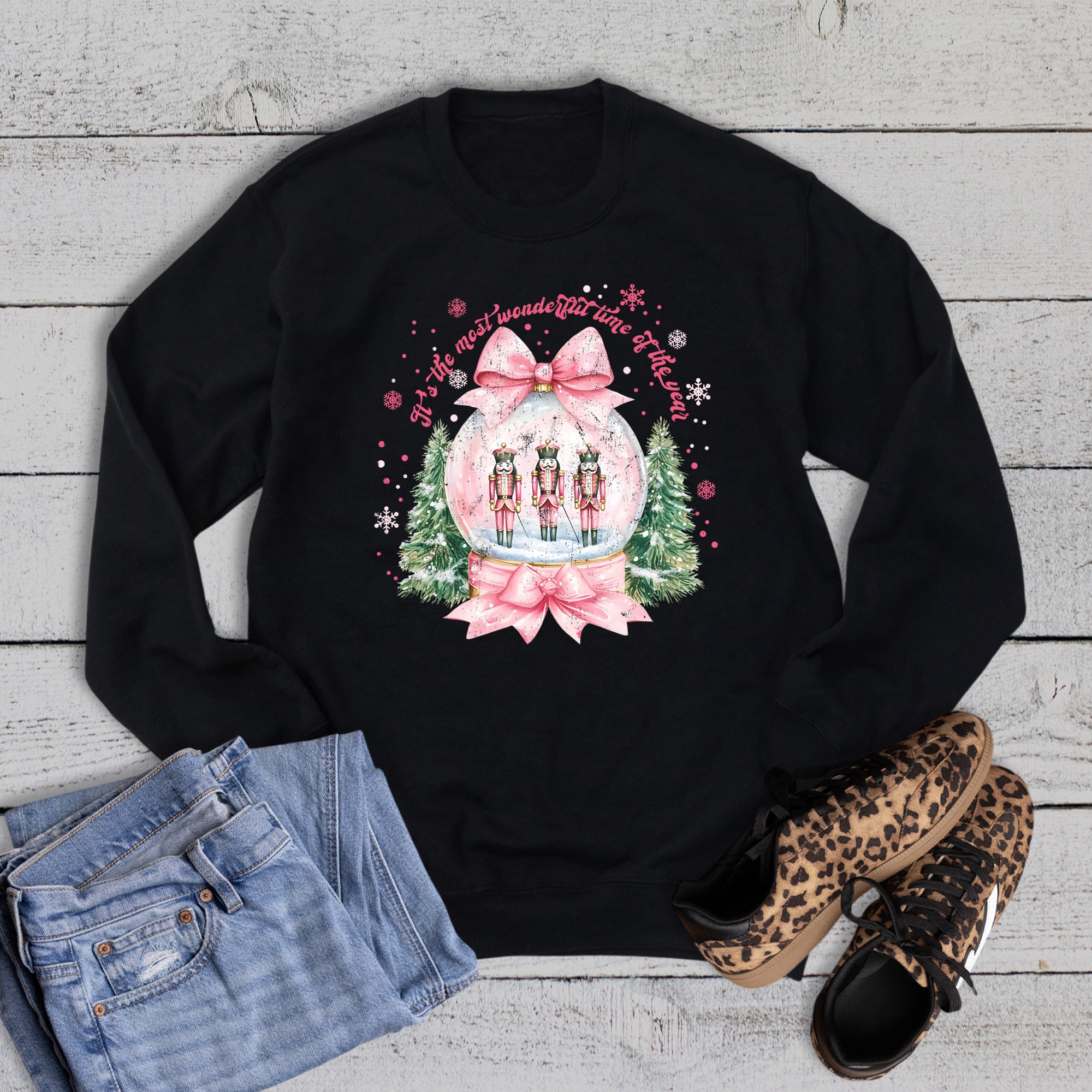 Christmas Nutcracker Snow Globe Sweatshirt