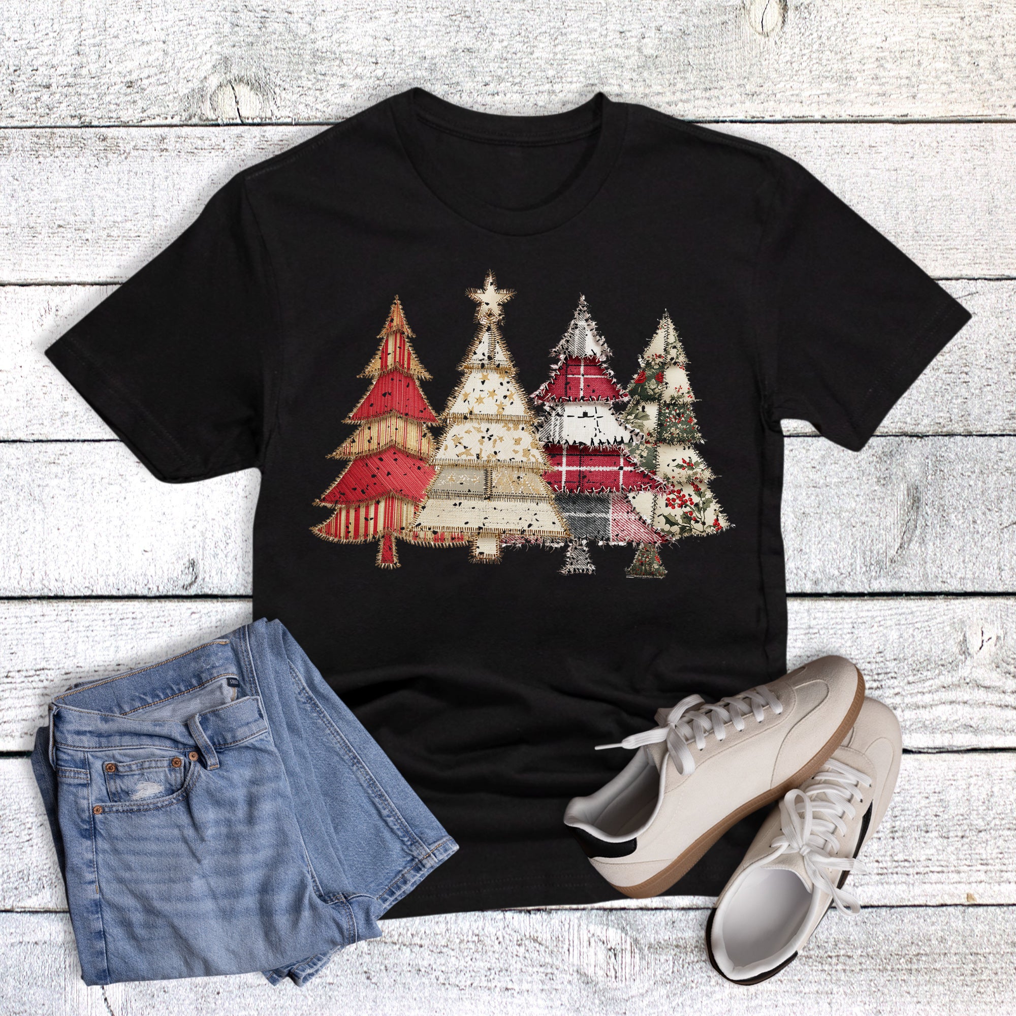 Christmas Patchwork Trees