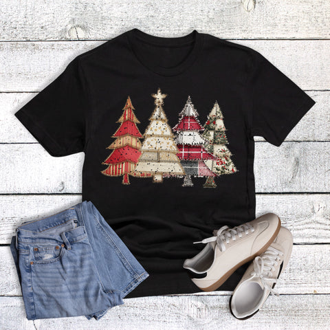 Christmas Patchwork Trees