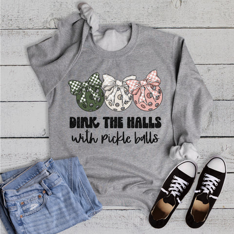 Christmas Pickleball Dink the Halls Sweatshirt