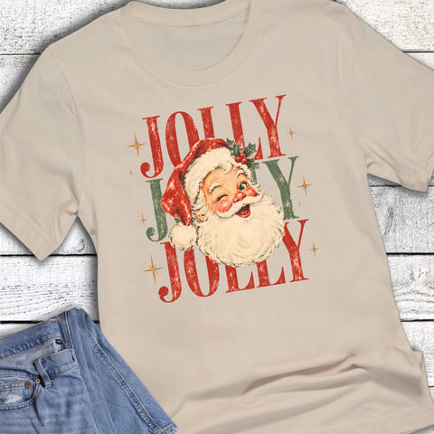 Christmas Retro Jolly Santa