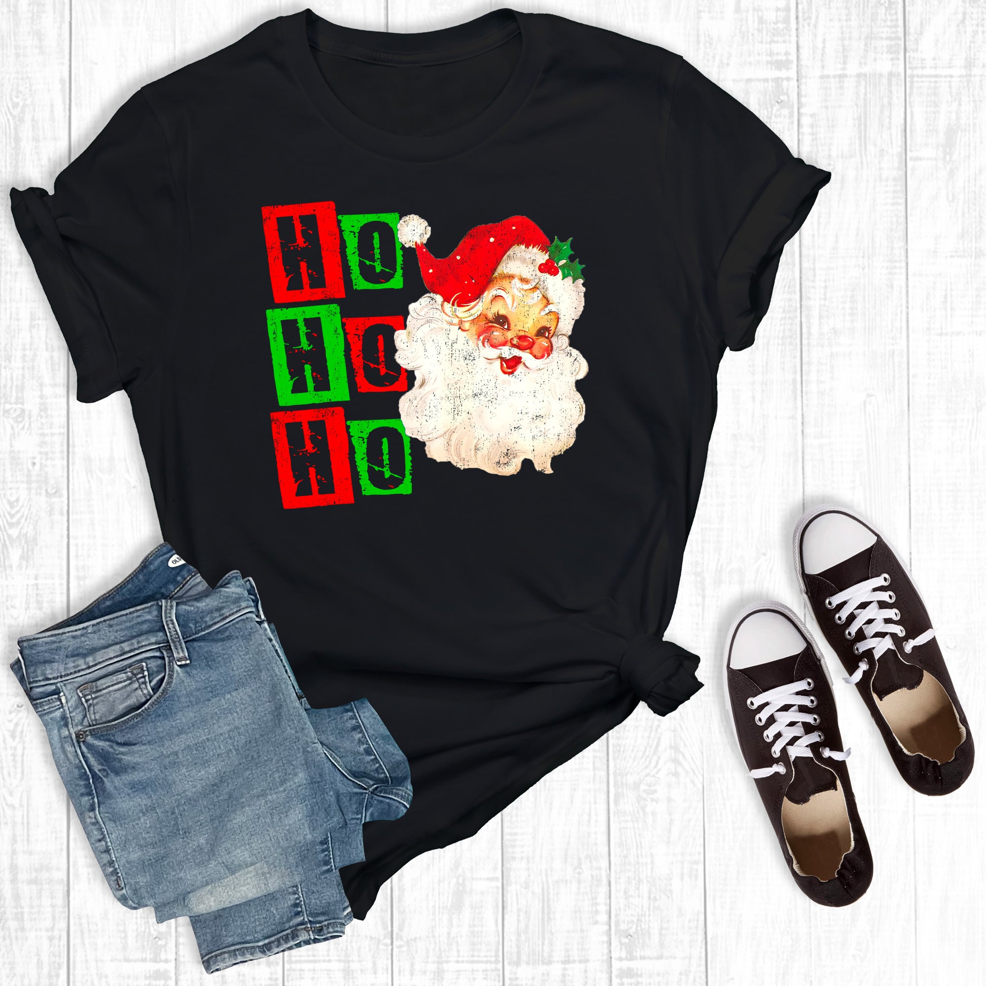 Christmas Retro Santa Ho Ho Ho