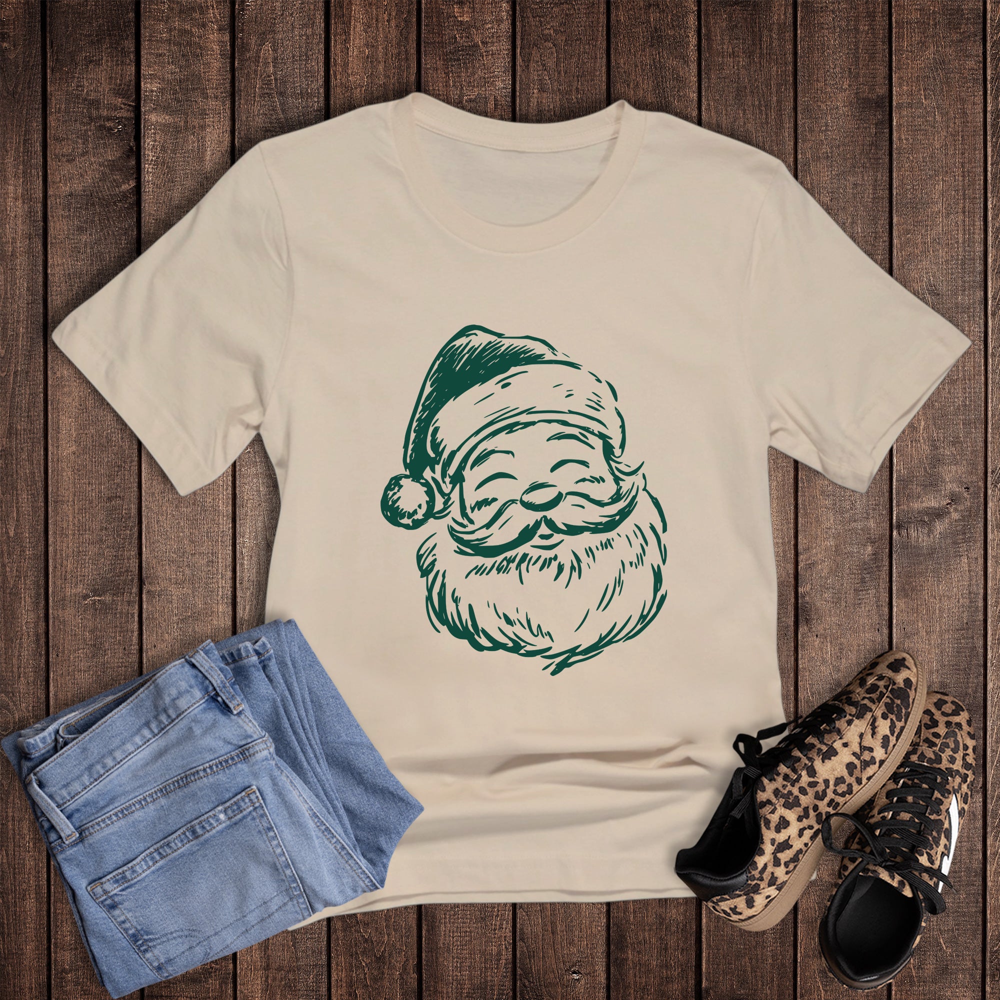 Christmas Santa Outline