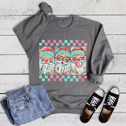 Christmas Santa Trio Sweatshirt