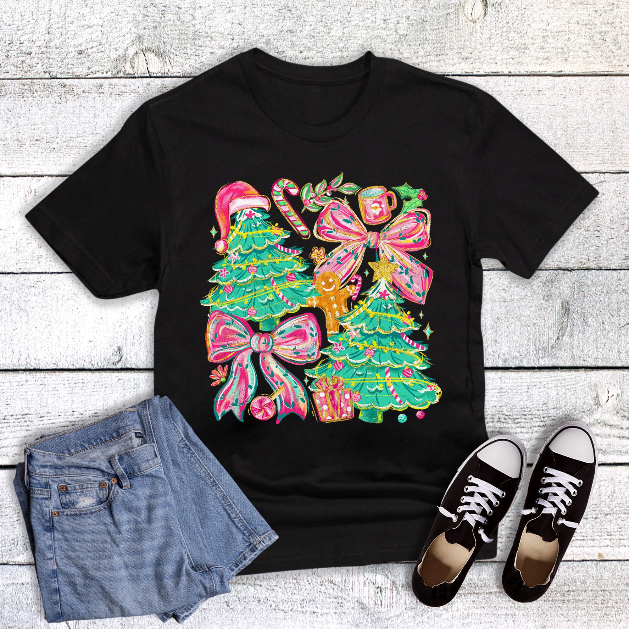 Christmas Tree and Bow Collage