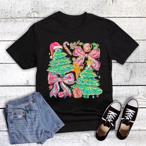 Christmas Tree and Bow Collage