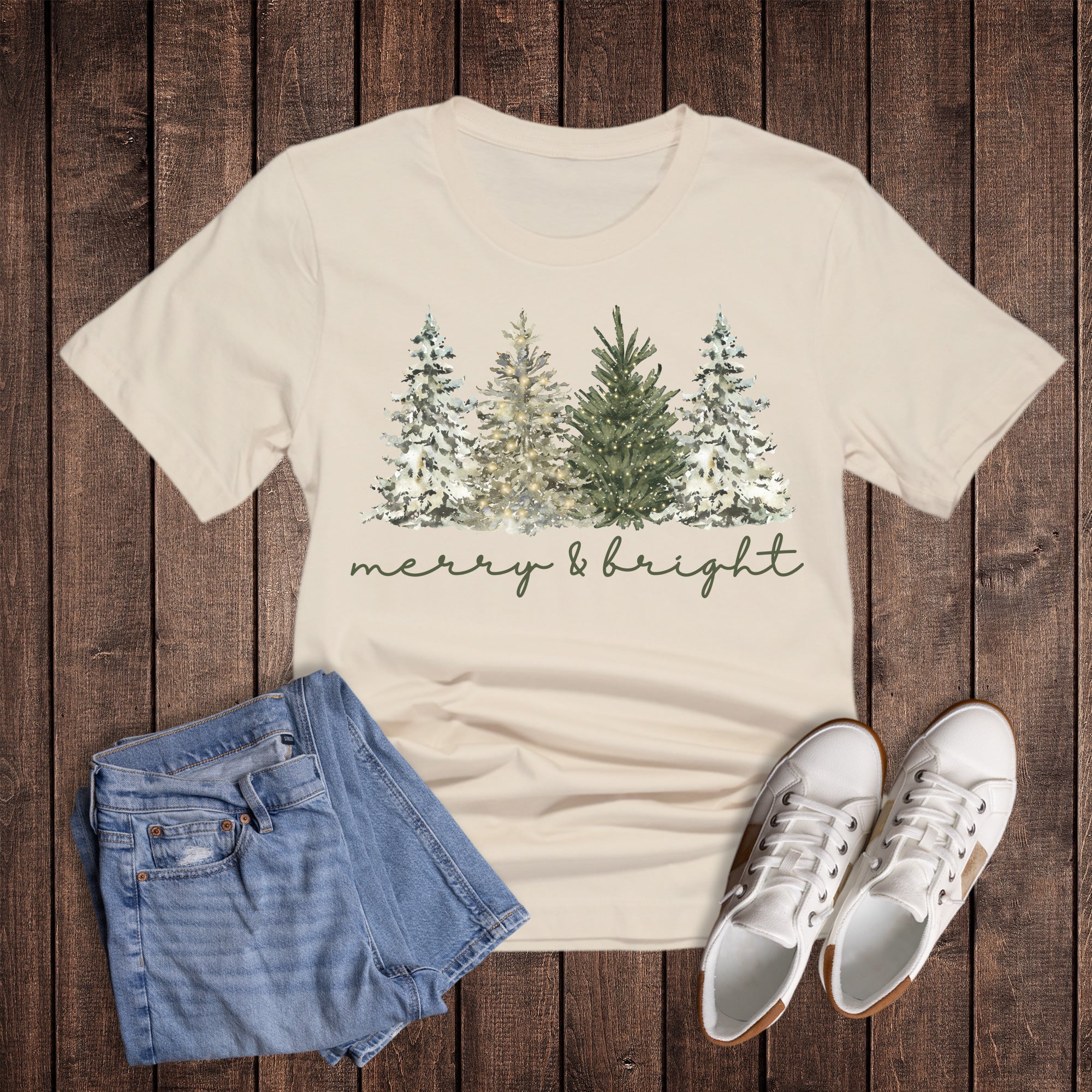 Christmas Trees Merry and Bright