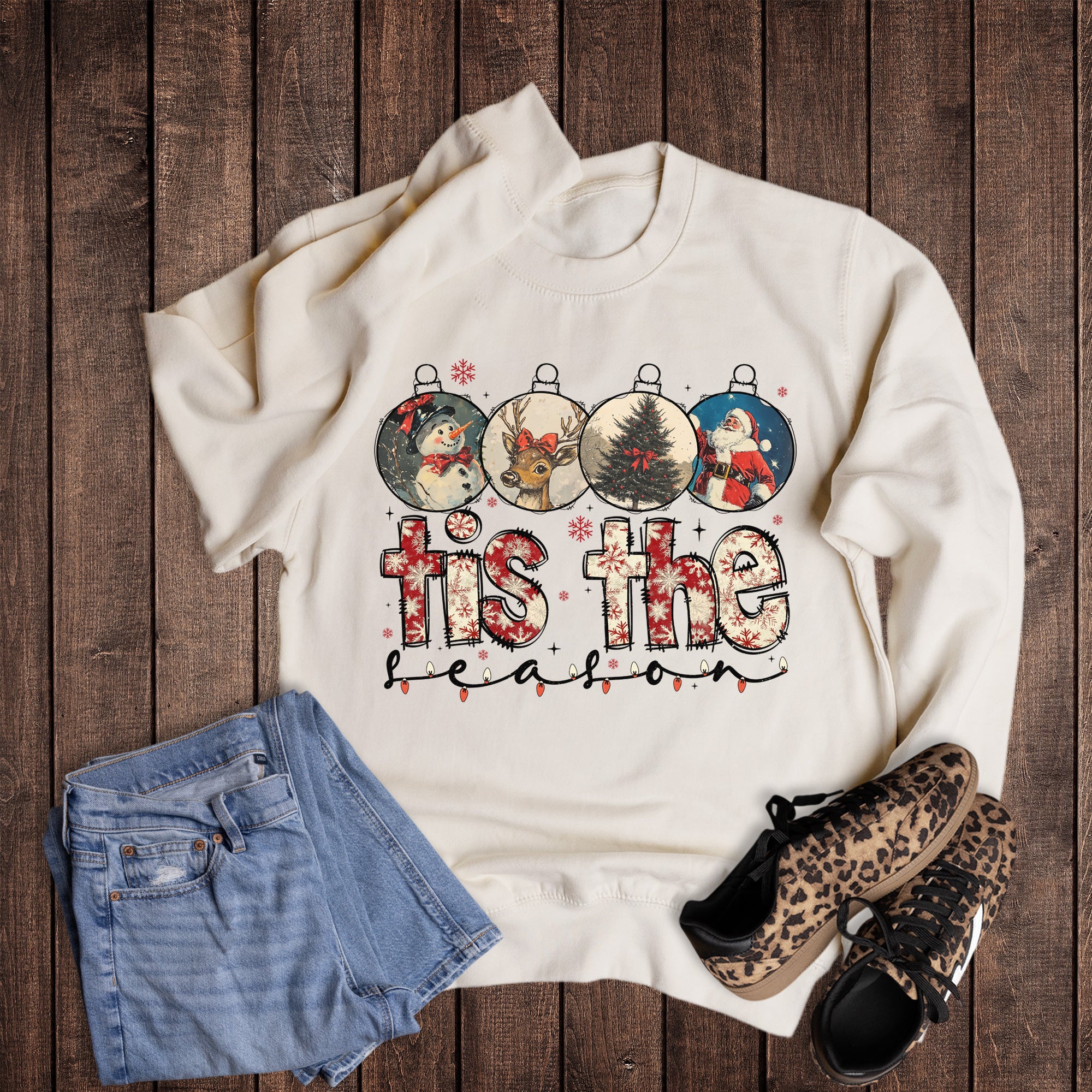 Christmas Vintage Tis the Season Sweatshirt