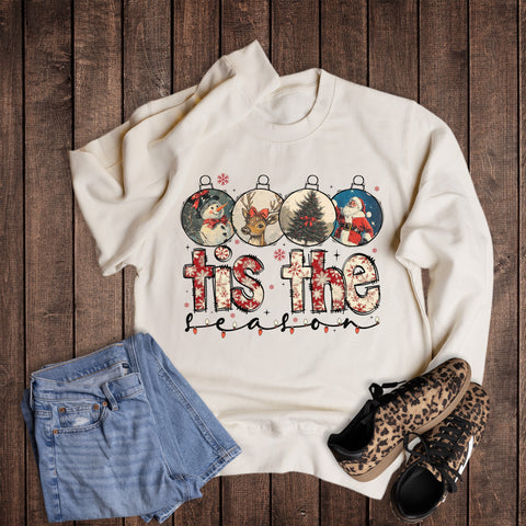Christmas Vintage Tis the Season Sweatshirt