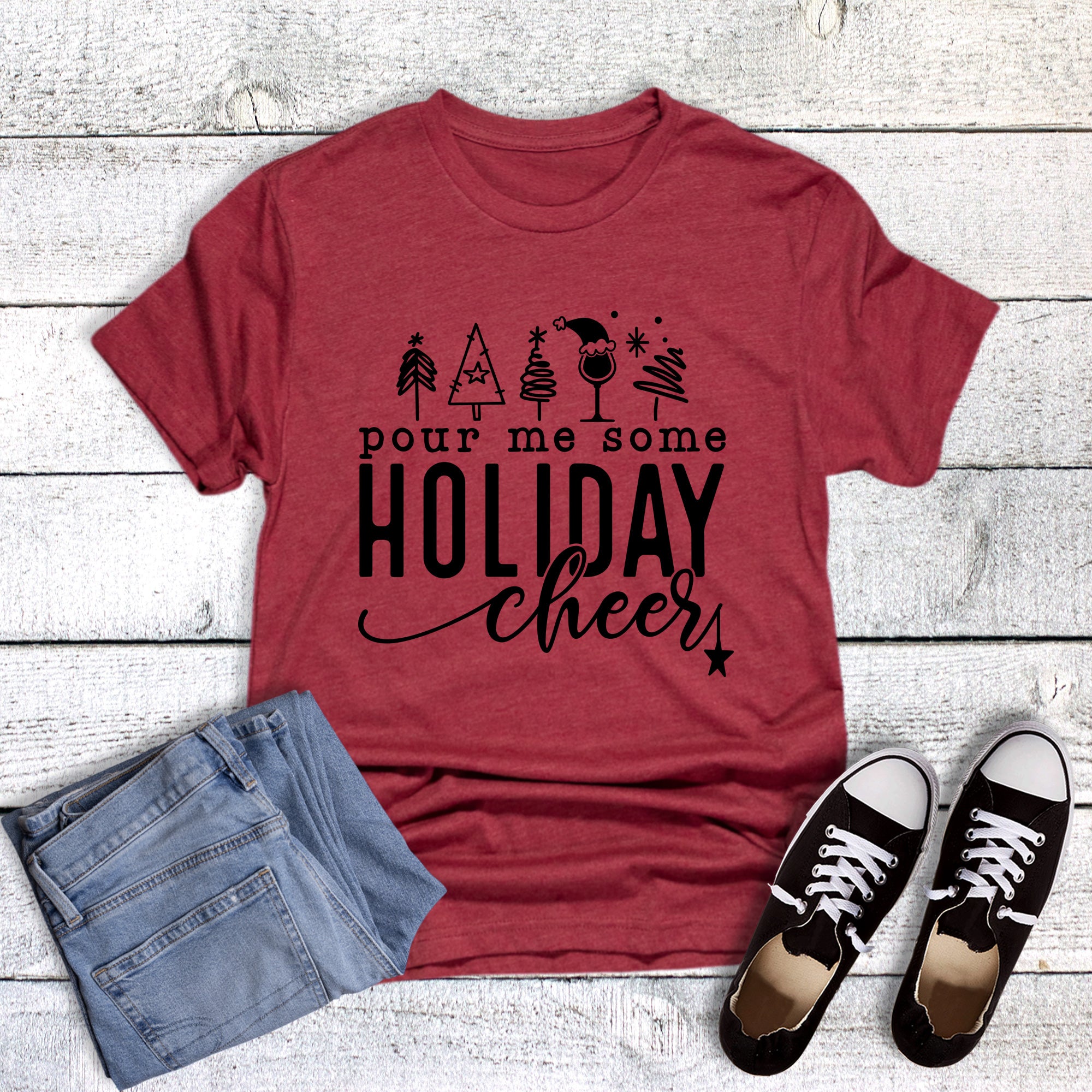 Christmas Wine Pour Me Some Cheer