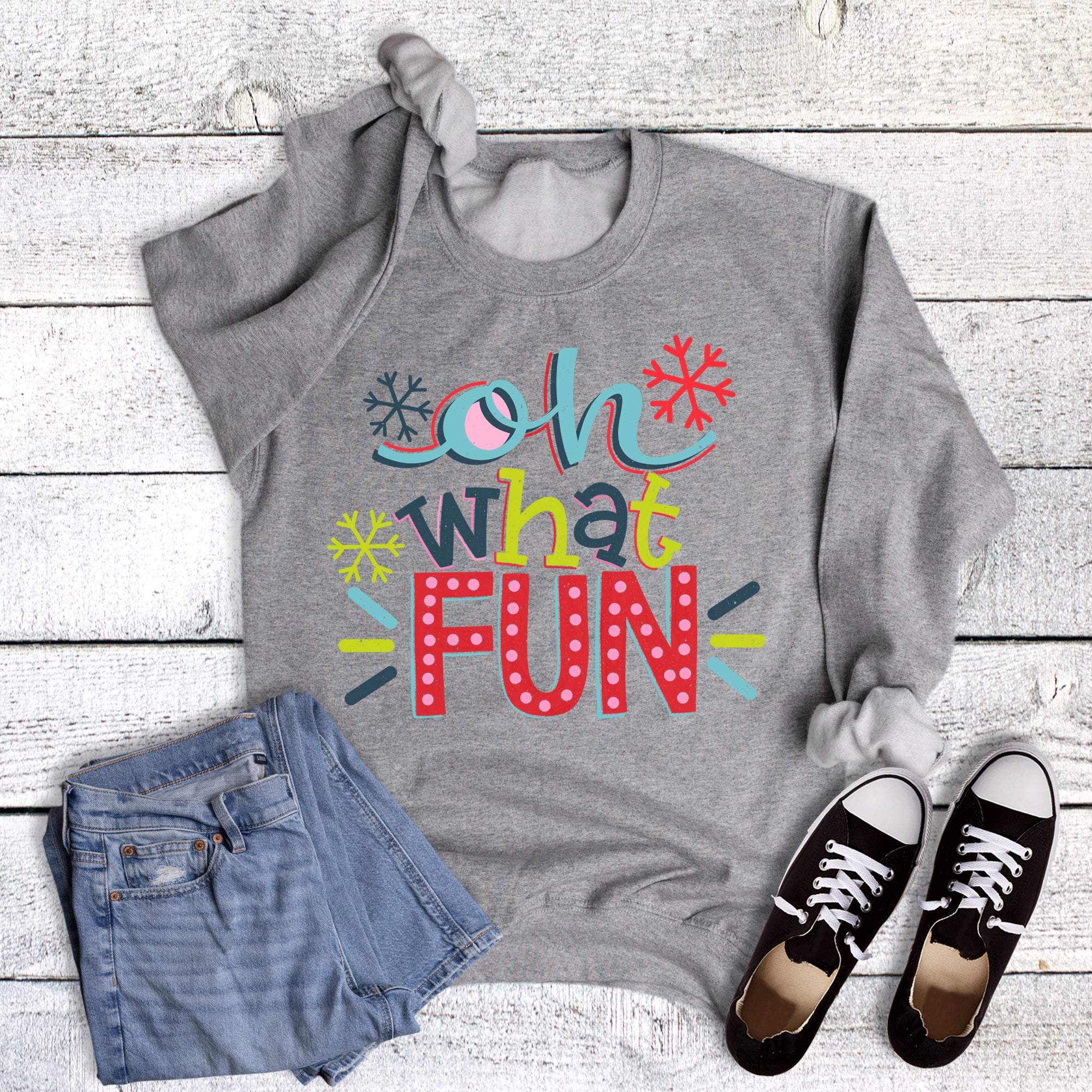 Christmas Winter Oh What Fun Sweatshirt