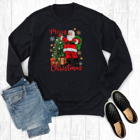 Classic Merry Christmas Santa Sweatshirt