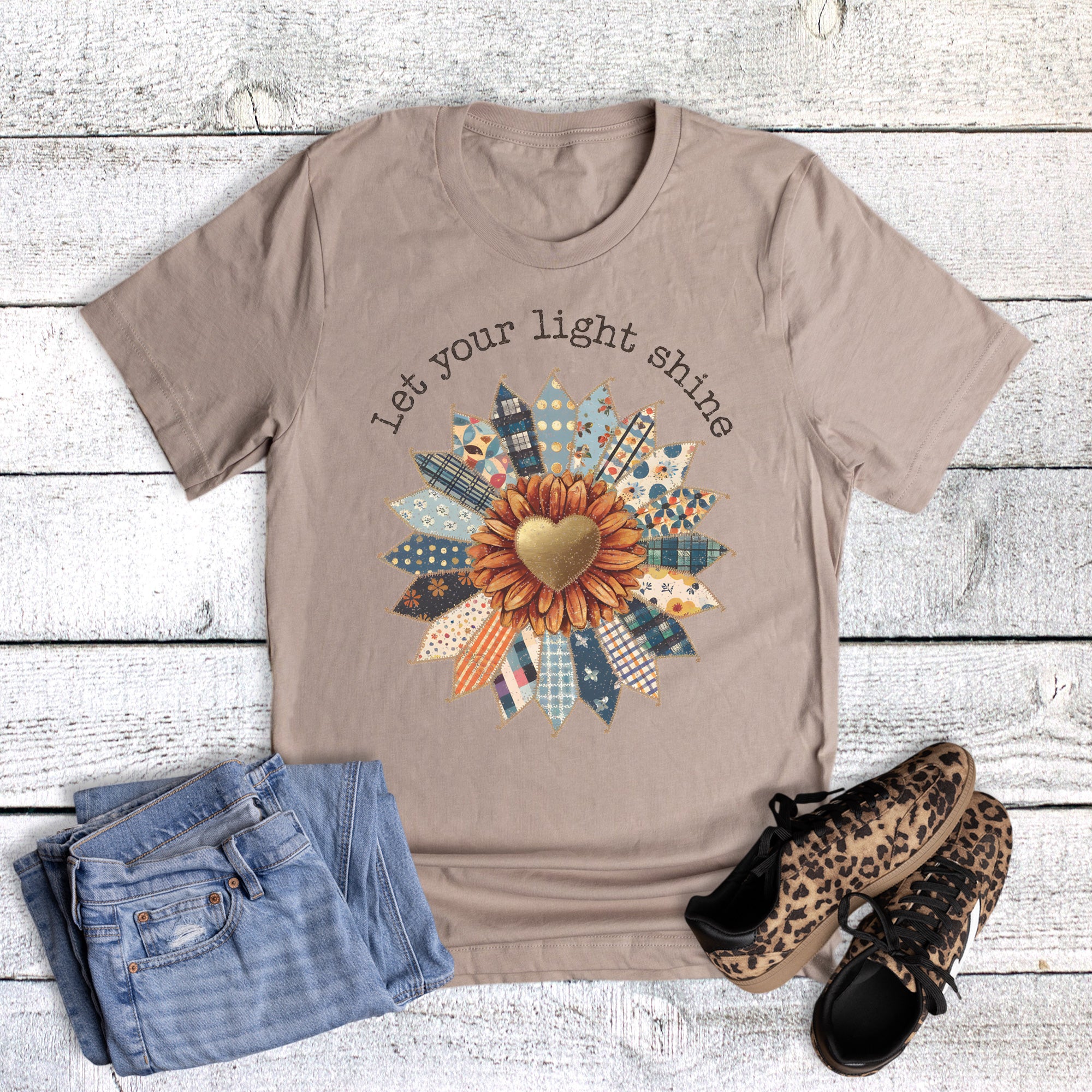 Fabric Sunflower Let Your Light Shine