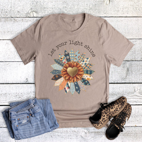 Fabric Sunflower Let Your Light Shine