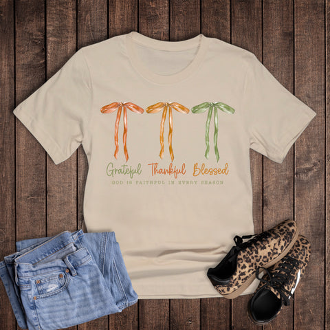 Faith Grateful Thankful Blessed in Every Season