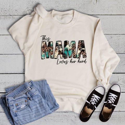Faith This Mama Loves Her Herd Sweatshirt