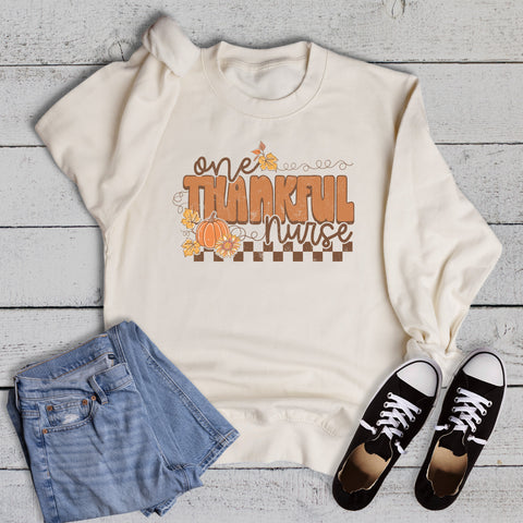 Fall One Thankful Nurse Sweatshirt