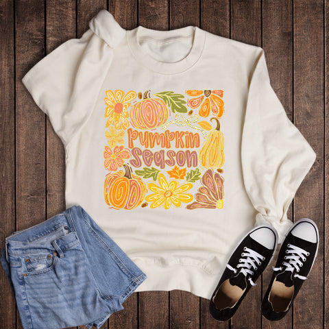 Fall Squash Pumpkin Season Sweatshirt