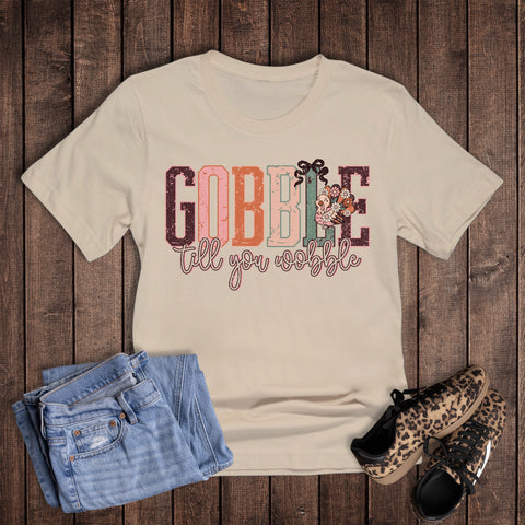 Fall Thanksgiving Gobble Till You Wobble Turkey