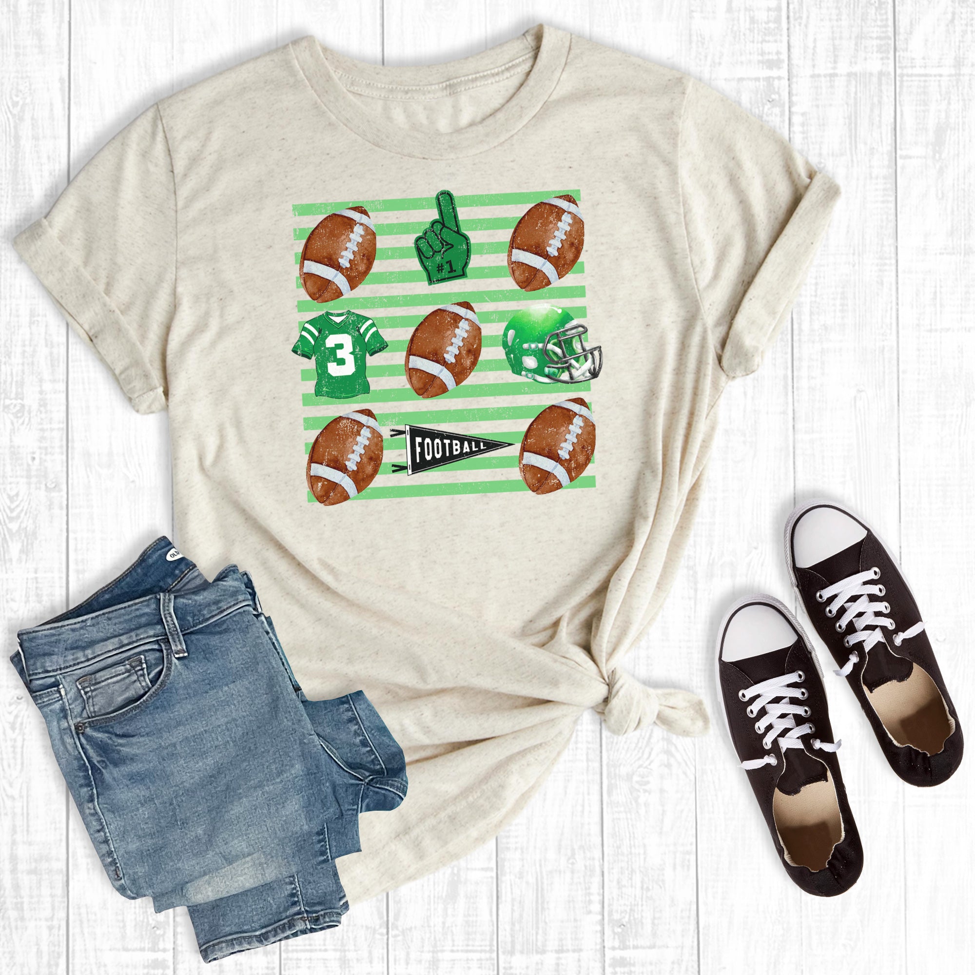 Football Gameday Field Collage