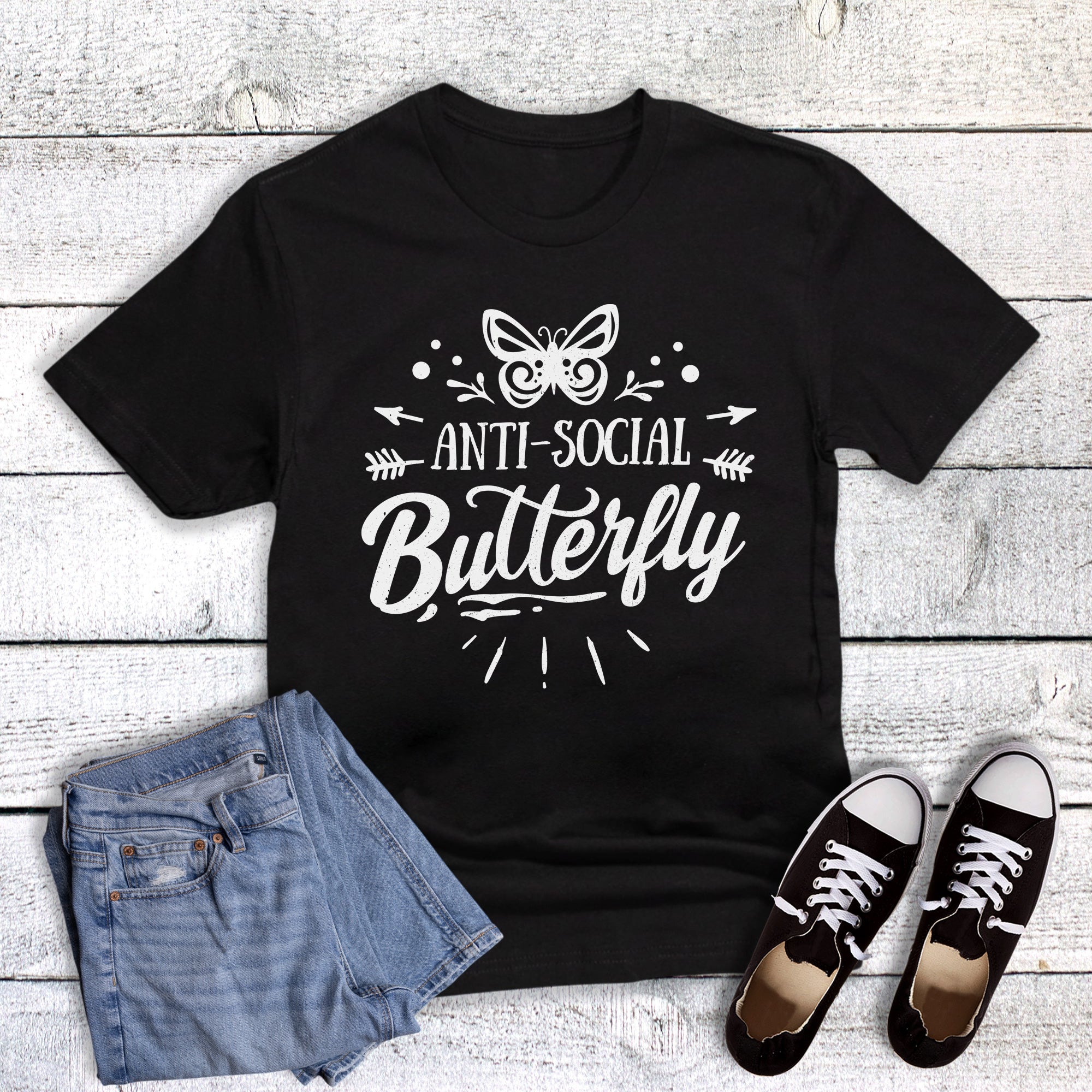 Funny Anti-Social Butterfly