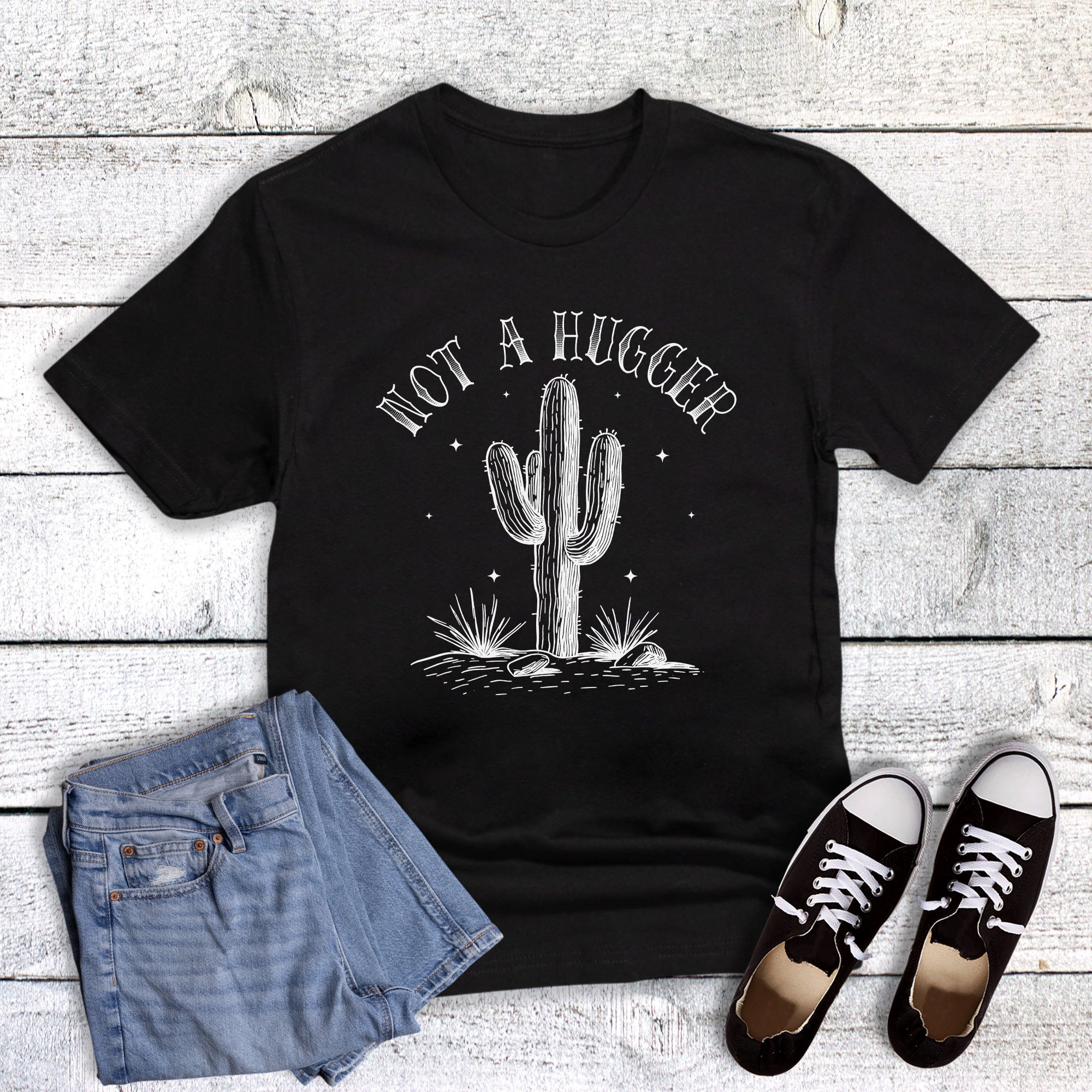 Funny Cactus Not a Hugger