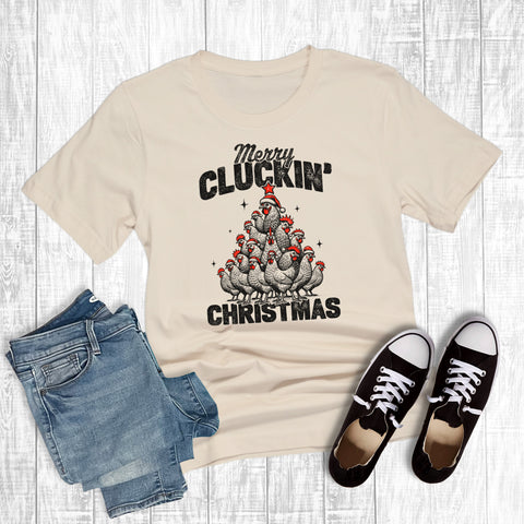 Funny Merry Cluckin Christmas