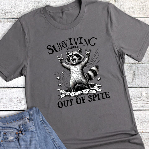 Funny Racoon Surviving Out Of Spite